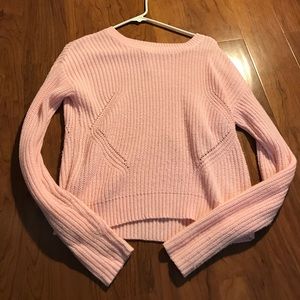 Pink knit sweater